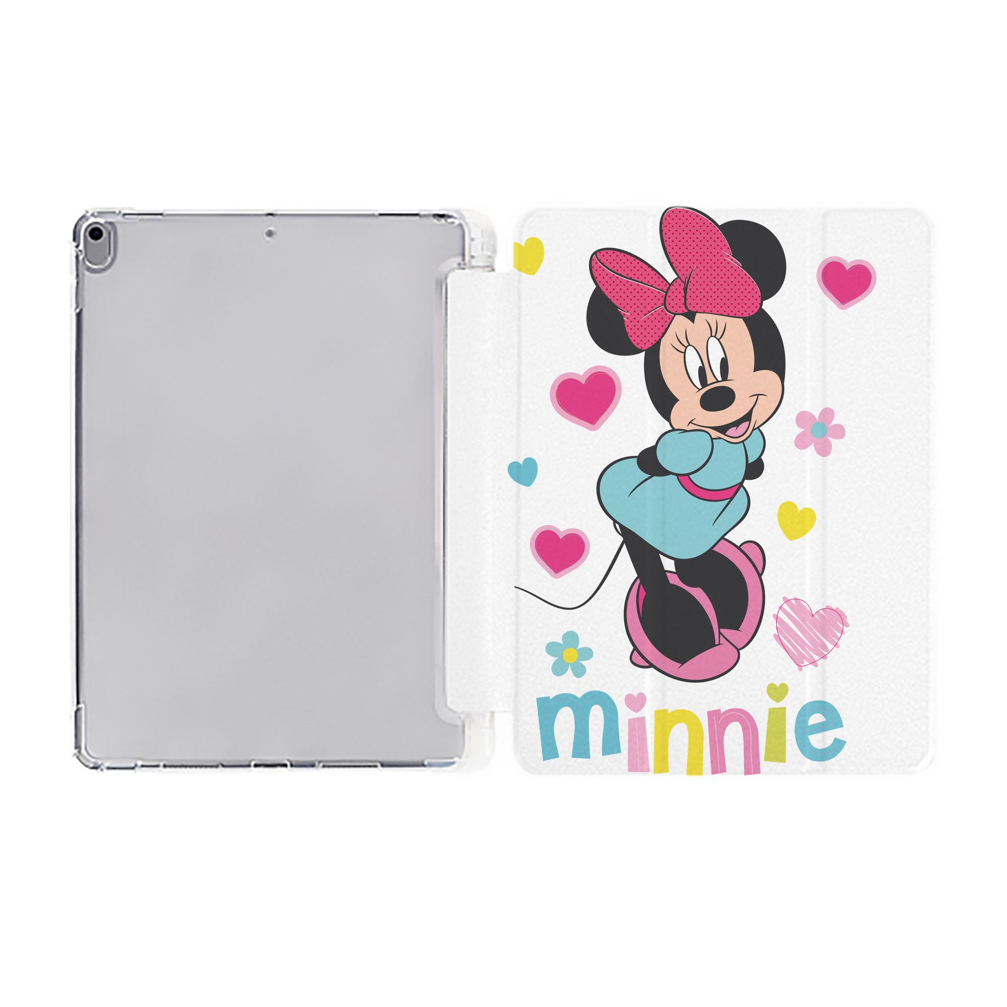 （画像用） ミッキーマウス Mickey Mouse IPad ケース ペン収納付き 三つ折りスタンド PUレザー×シリコン 対応機種9.5/10.5/10.9インチ